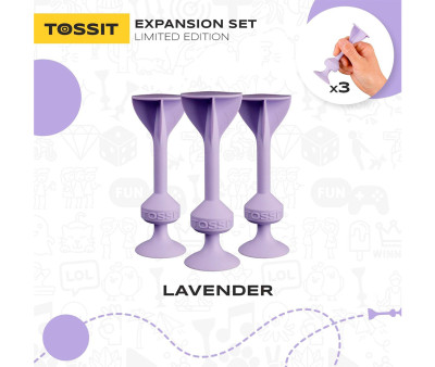 Set 3 Dardi in Silicone con Ventosa Lavanda