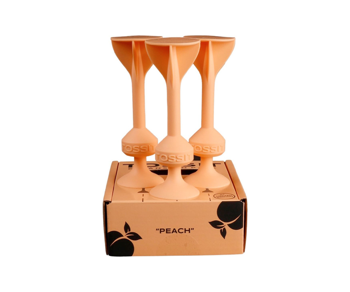 Set de 3 Dardos de Silicona con Ventosa Peach