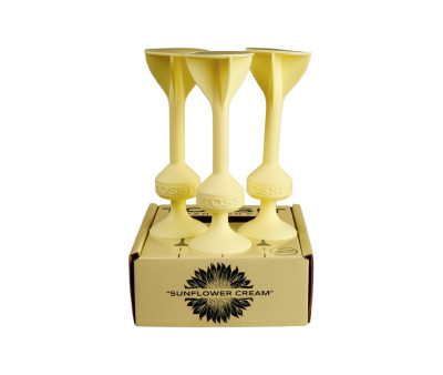 Set 3 Dardi in Silicone con Ventosa Sunflowers Cream