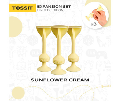 Set 3 Dardi in Silicone con Ventosa Sunflowers Cream
