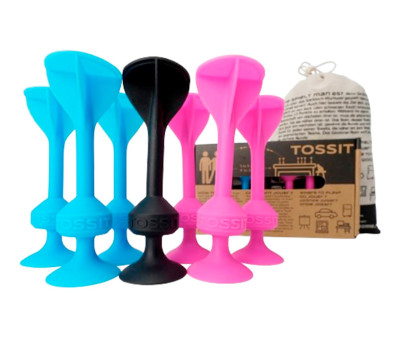 Set Starter 7 Dardi in Silicone con Ventosa Azzurro + Rosa