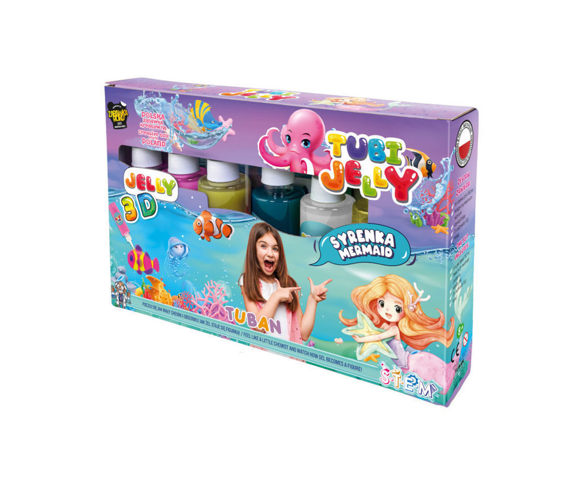 Set Tubi Jelly 3D Mermaid