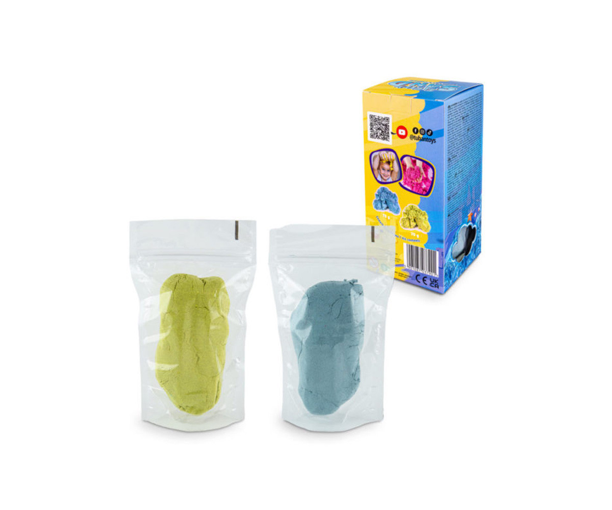 Fluffy Sabbia Sensoriale Azzurro-Giallo