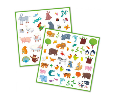 160 Pegatinas Animales