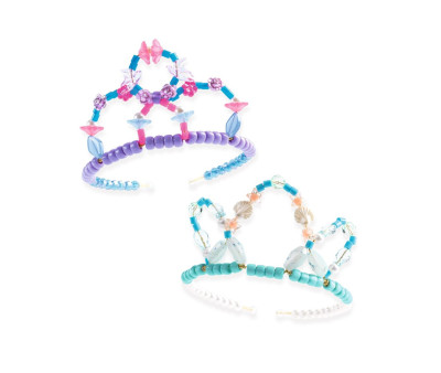 Duo de Tiaras Azul-Rosa