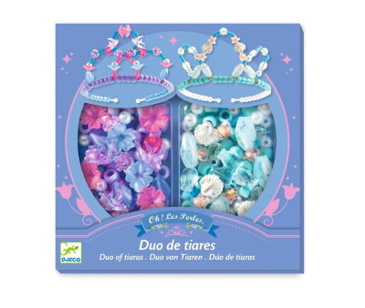 Duo de Tiaras Azul-Rosa