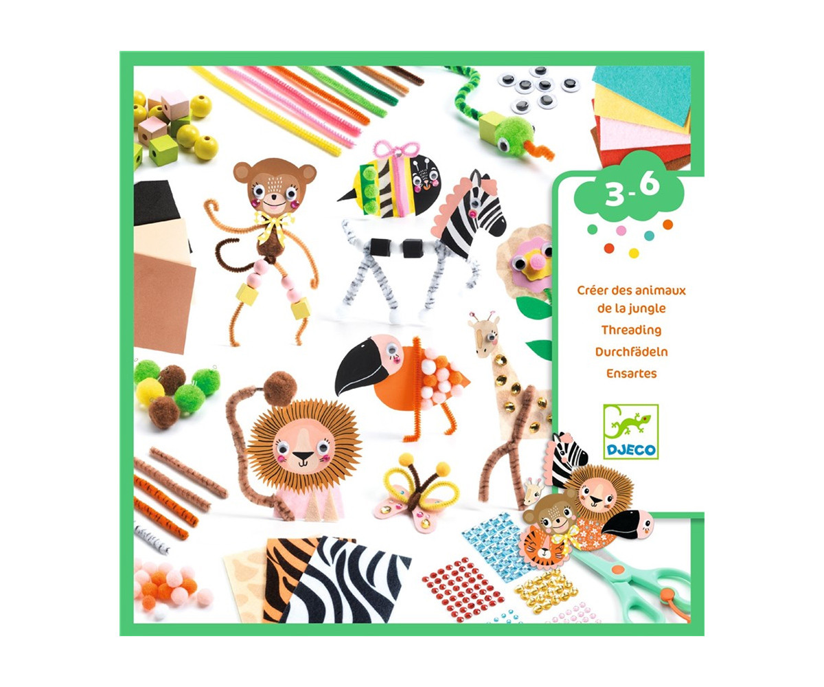 Caja Creativa Crea Animales de la Jungla