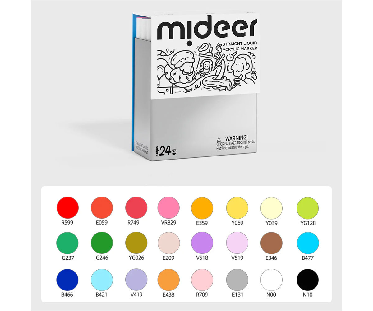 24 Rotuladores Acrílicos Líquidos