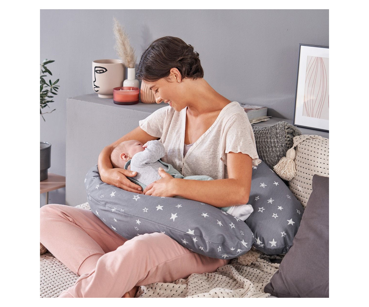 Cuscino Allattamento e Maternità The Original Theraline Star Grey