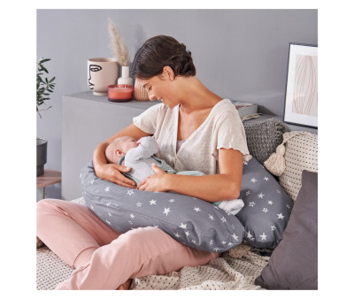 Cuscino Allattamento e Maternità The Original Theraline Star Grey