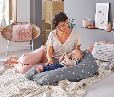 Cuscino Allattamento e Maternità The Original Theraline Star Grey