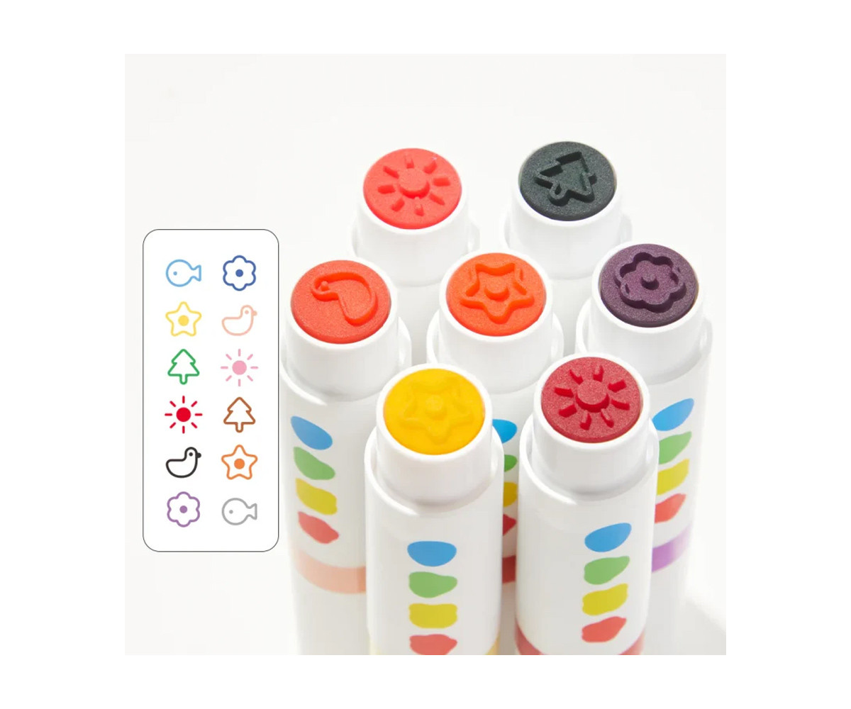 6 Marcadores Lavables