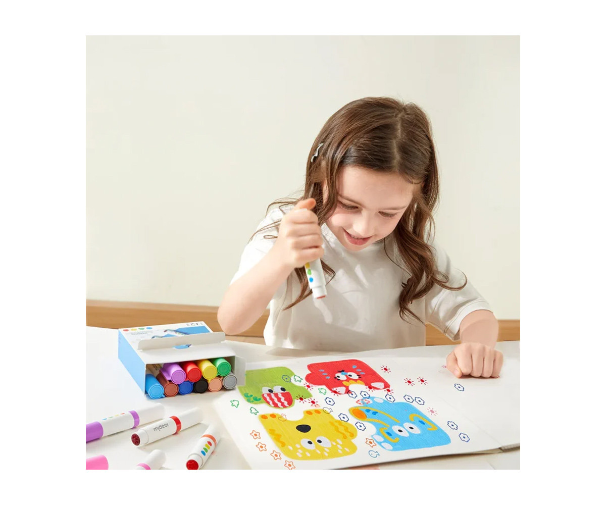 6 Marcadores Lavables