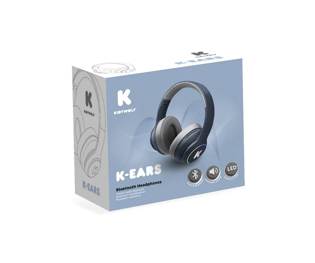 Auriculares K-EARS Bluetooth con Limitador de Volumen Azul