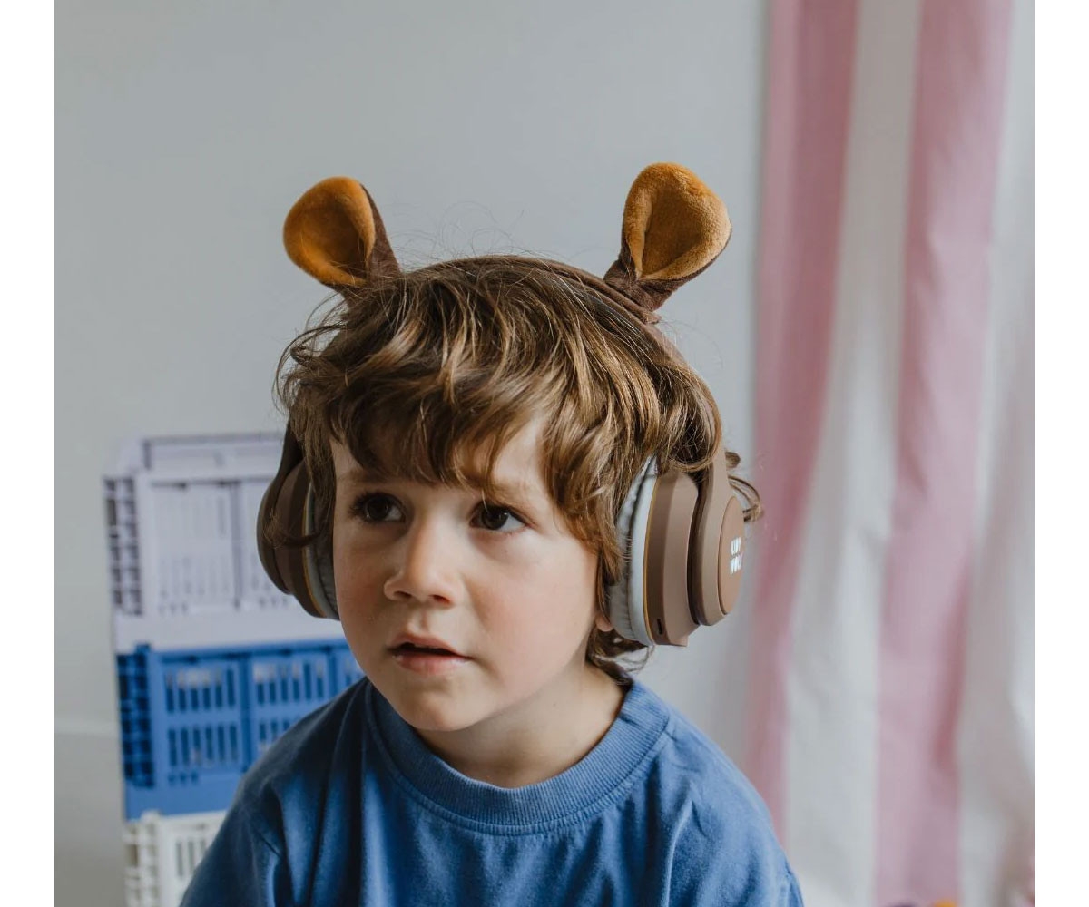 Auriculares KidyEars Infantiles con Orejas de Animal Oso
