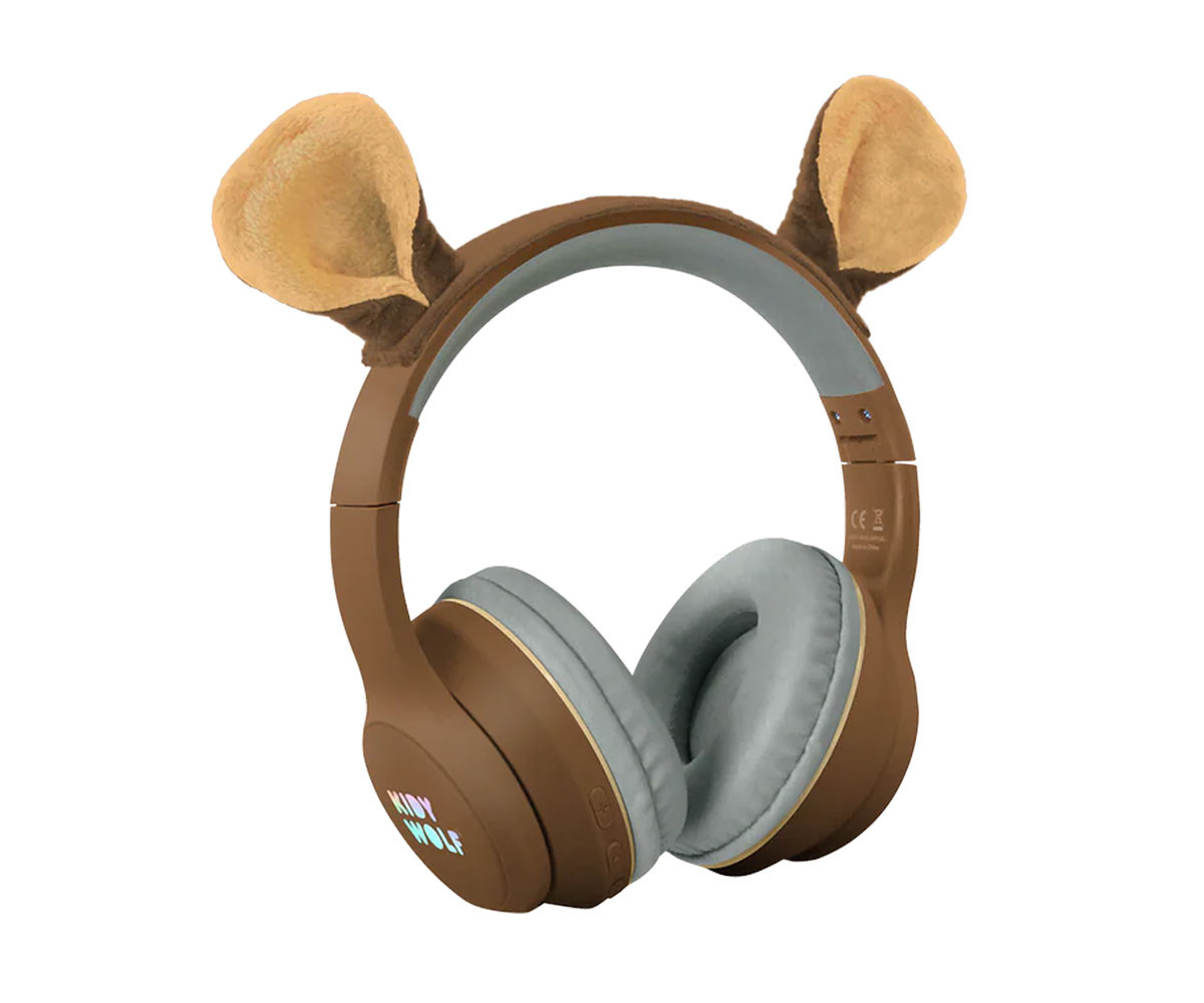 Auriculares KidyEars Infantiles con Orejas de Animal Oso