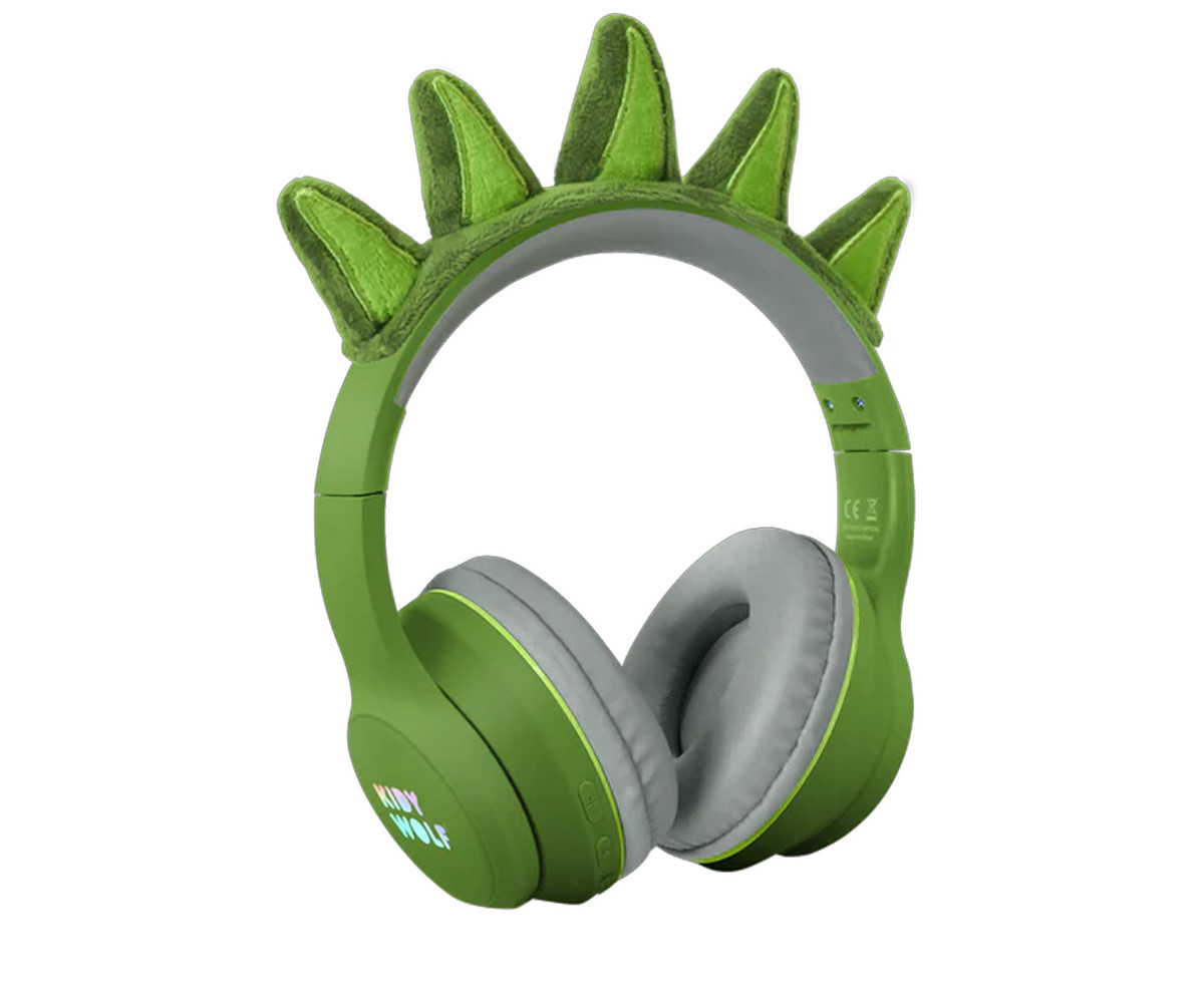 Auriculares KidyEars Infantiles con Orejas de Animal Dinosaurio