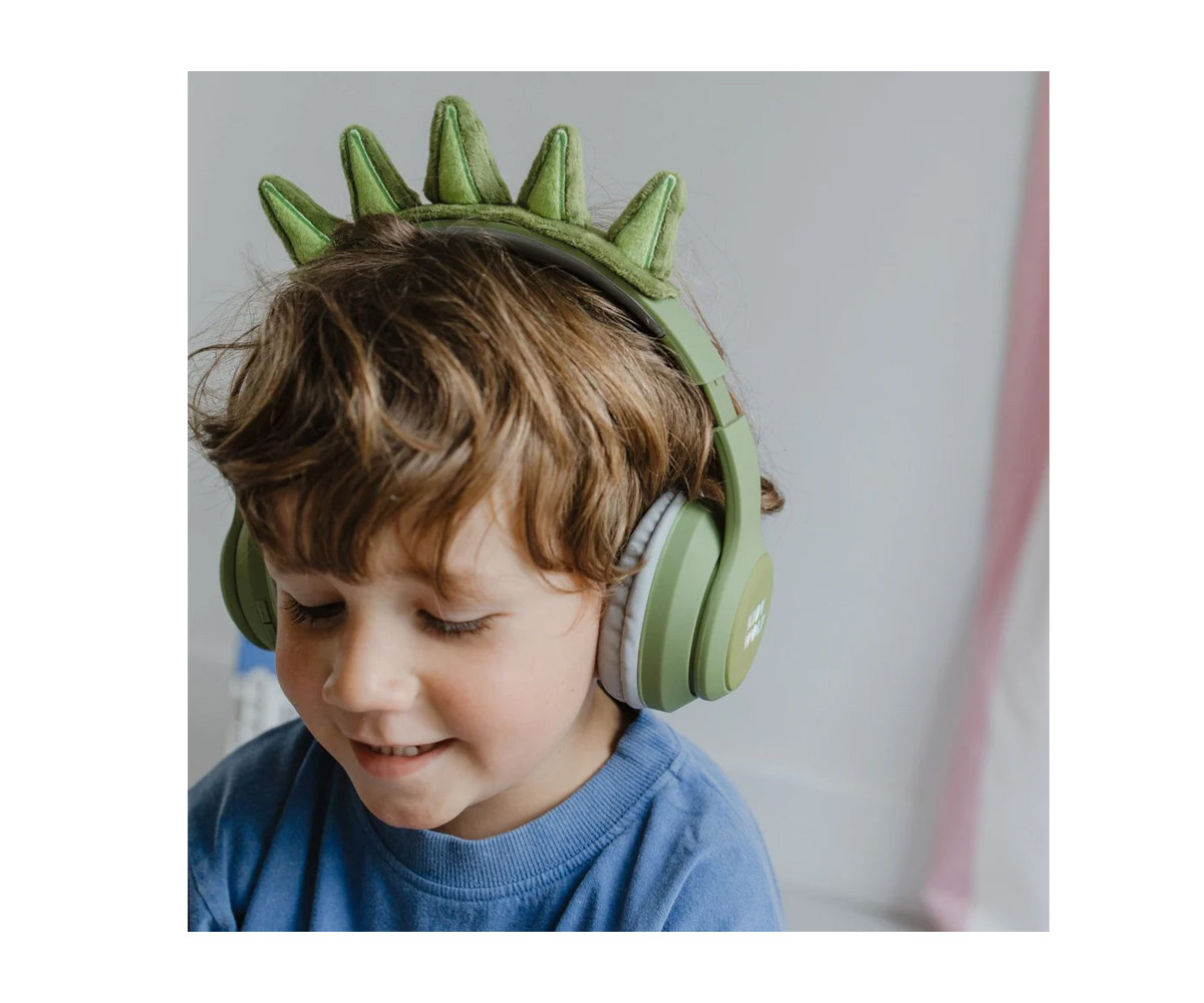 Auriculares KidyEars Infantiles con Orejas de Animal Dinosaurio