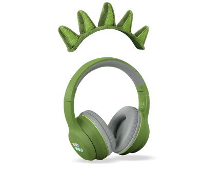 Auriculares KidyEars Infantiles con Orejas de Animal Dinosaurio