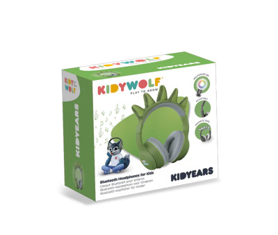 Auriculares KidyEars Infantiles con Orejas de Animal Dinosaurio