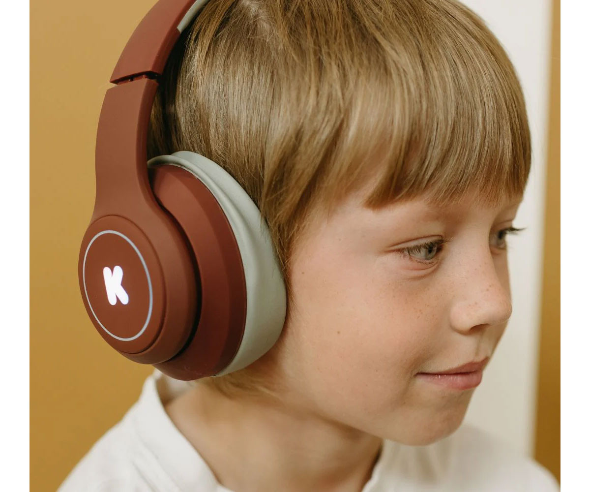 Auriculares K-EARS Bluetooth con Limitador de Volumen Rojo