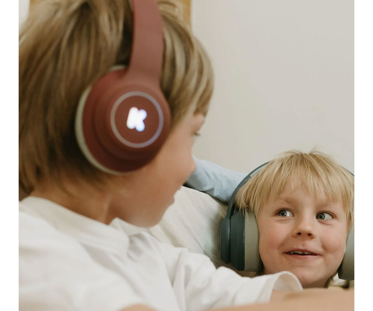 Auriculares K-EARS Bluetooth con Limitador de Volumen Rojo