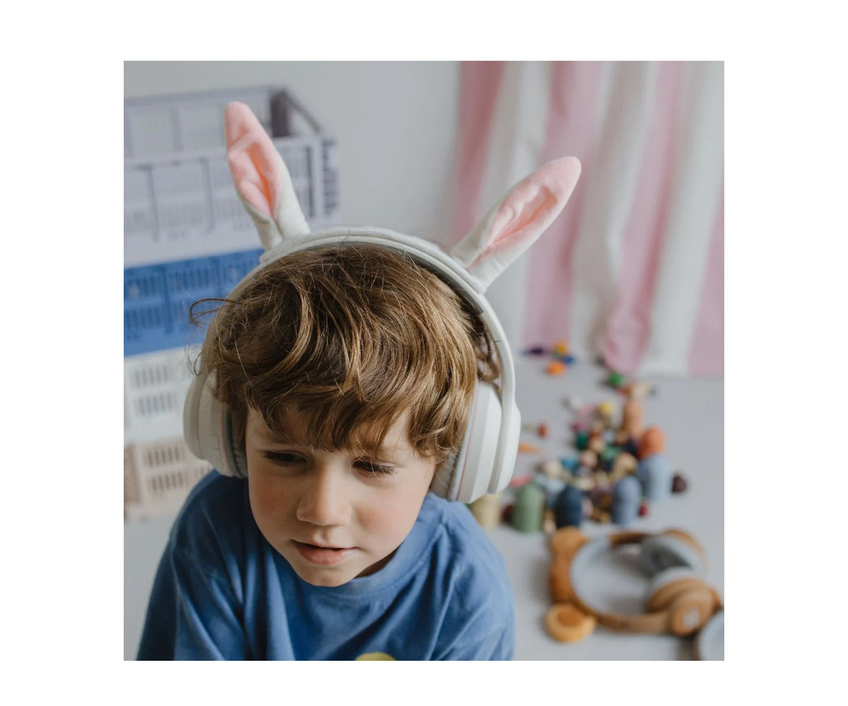 Auriculares KidyEars Infantiles con Orejas de Animal Conejito