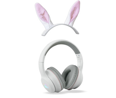 Auriculares KidyEars Infantiles con Orejas de Animal Conejito