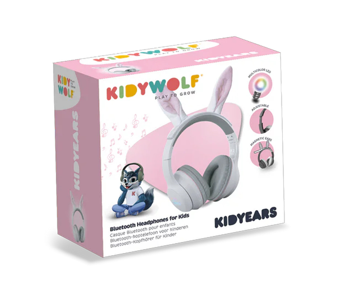 Auriculares KidyEars Infantiles con Orejas de Animal Conejito