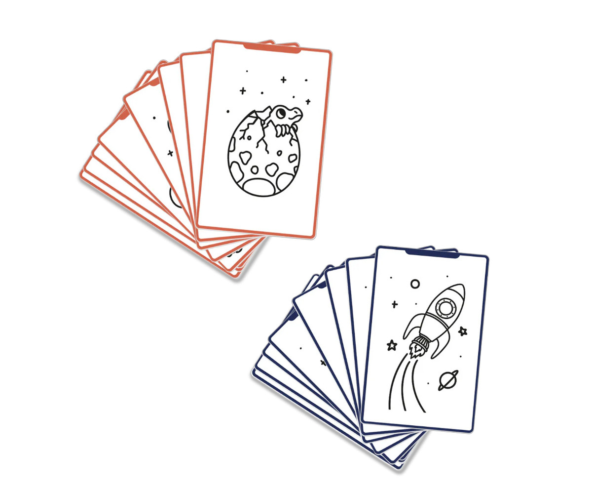 Plantillas KidyDraw Galaxia y Dinosaurios