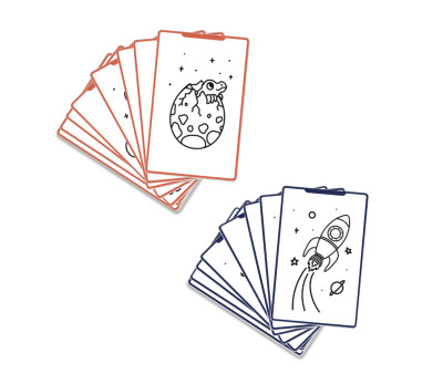 Plantillas KidyDraw Galaxia y Dinosaurios