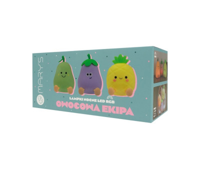 3 Luci Notturne LED RGB Frutta