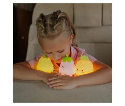 3 Luci Notturne LED RGB Frutta