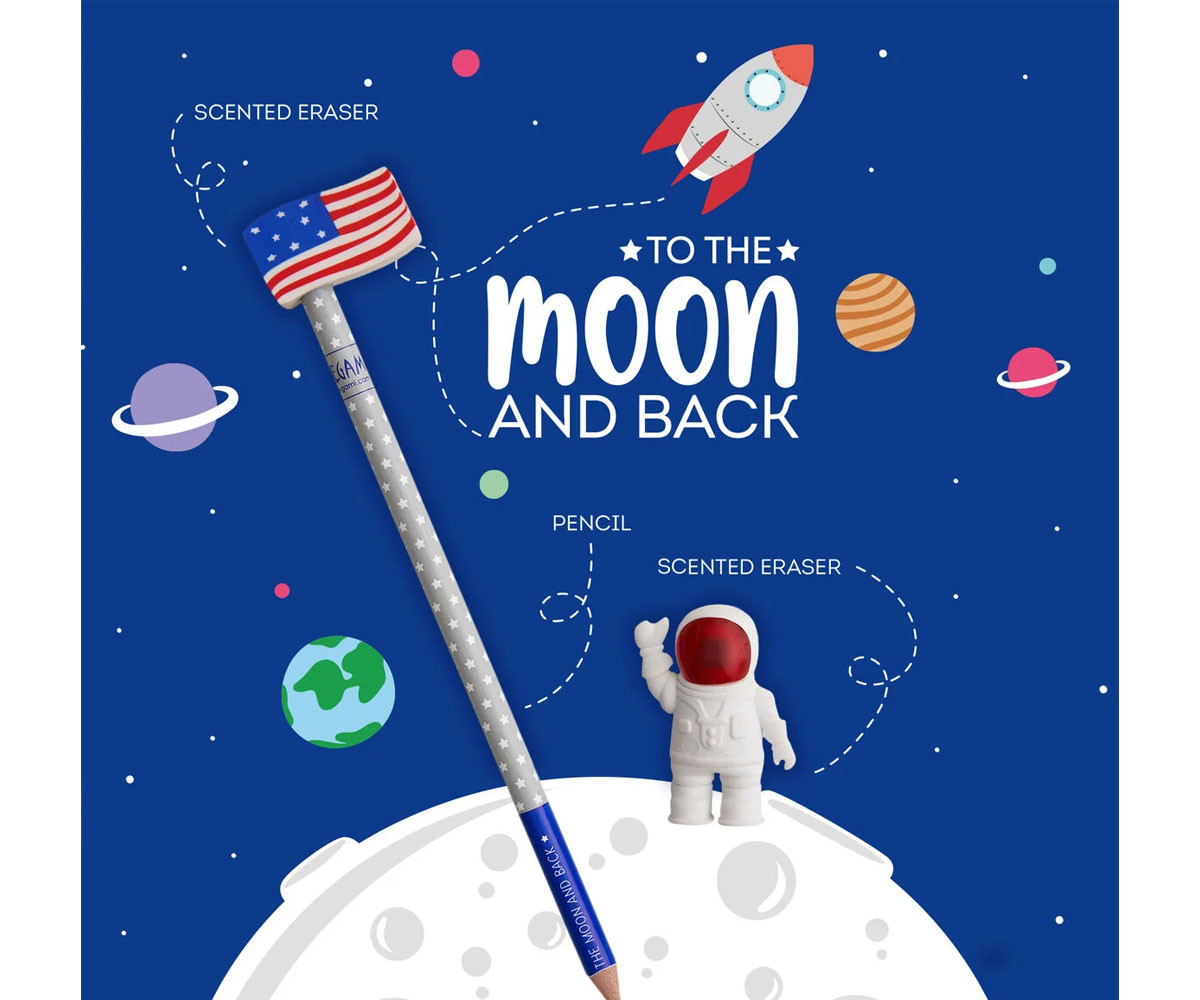 Set de Lápiz y Goma Space