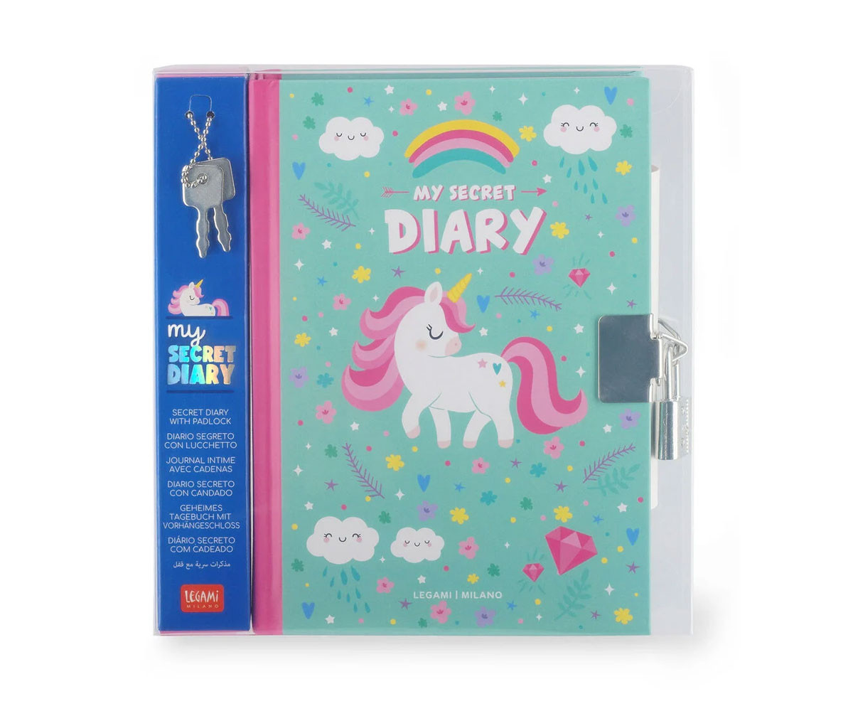 Diario Secreto con Candado Unicornio