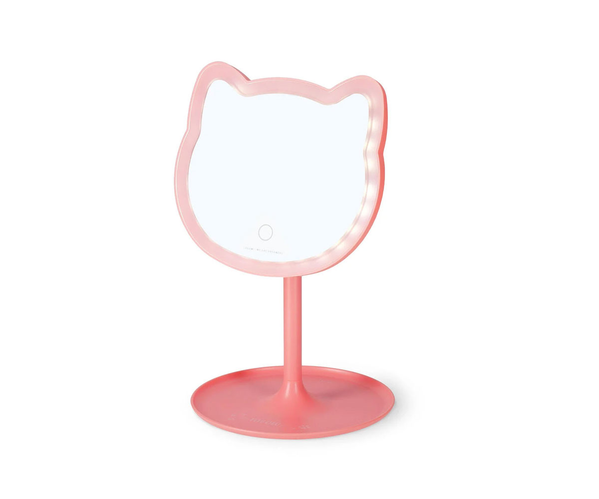 Espejo de Maquillaje con Luz Kitty