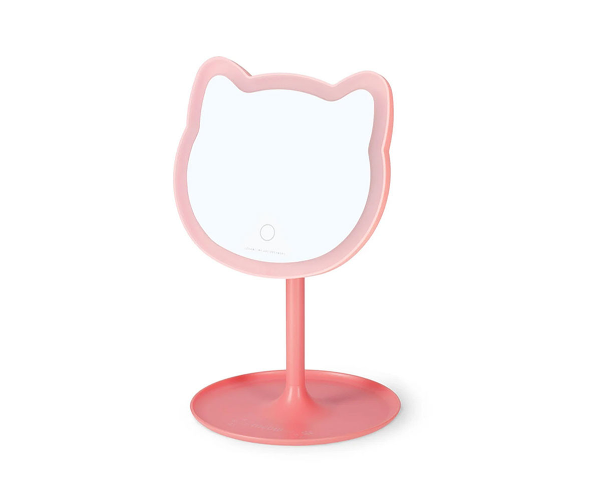 Espejo de Maquillaje con Luz Kitty