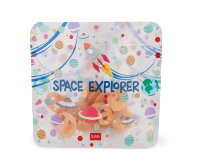 3 Buste Snack Riutilizzabili Space