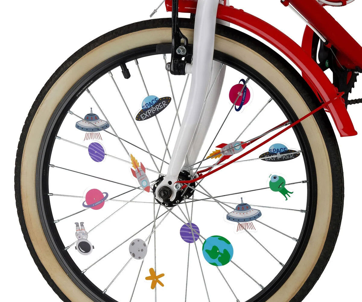 30 Decorazioni Raggi Bicicletta Space