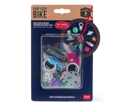 30 Decorazioni Raggi Bicicletta Space