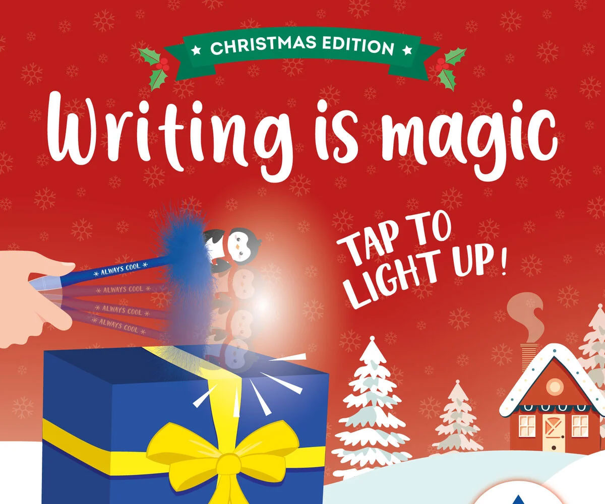 Bolígrafo de Gel Luminoso Pingüino