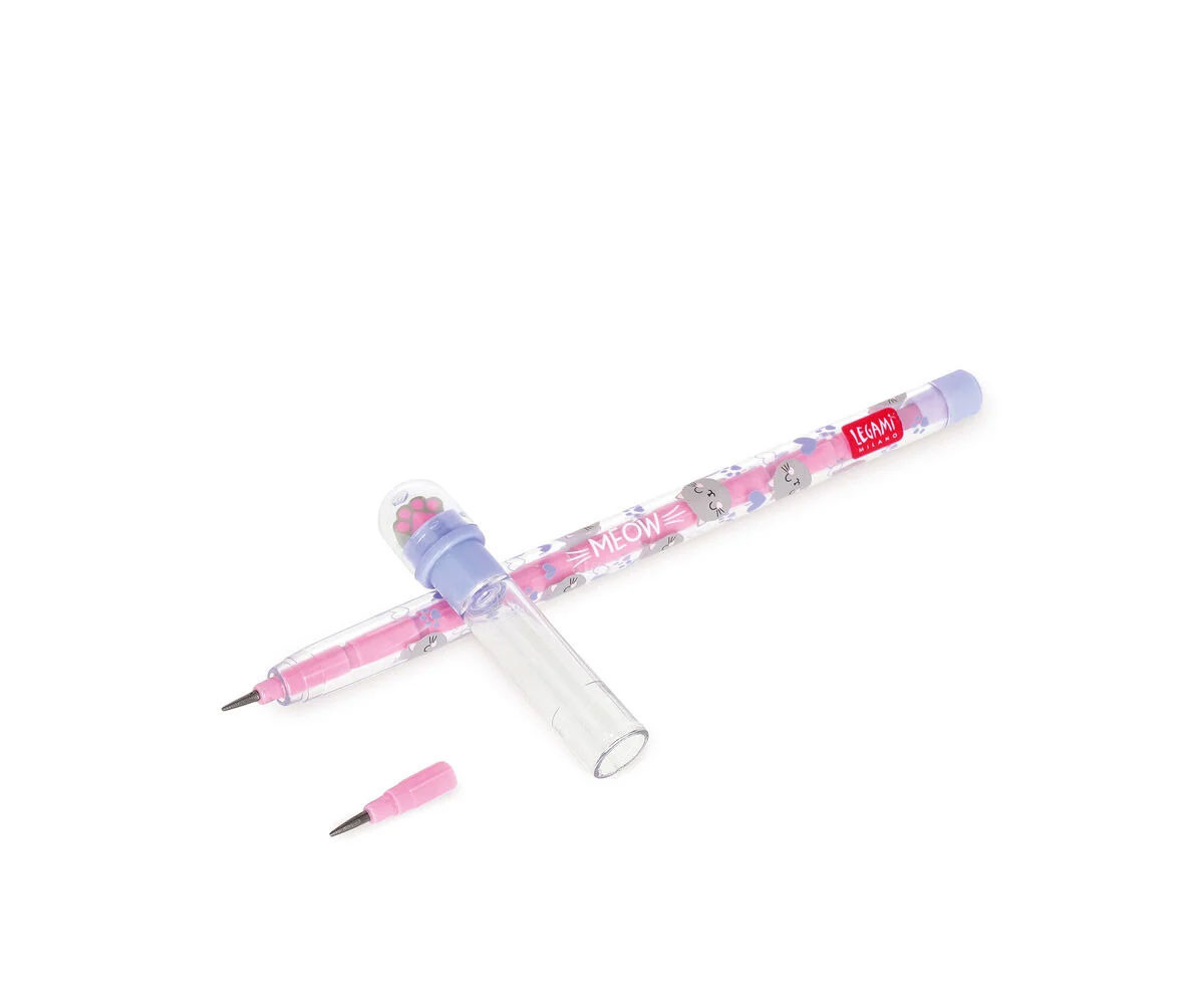 Portaminas Apilable con Borrador Kitty