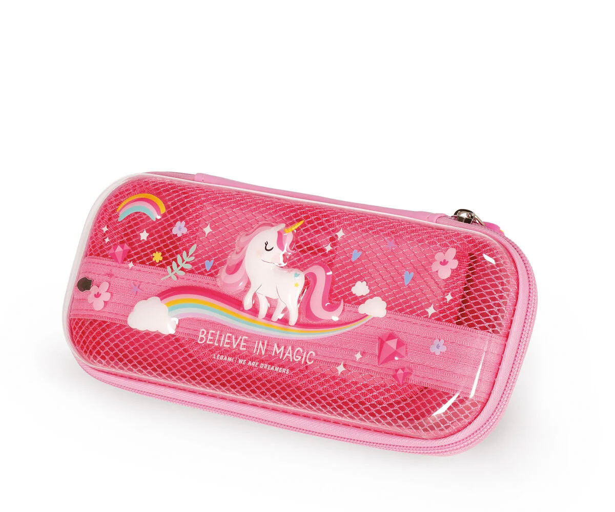 Estuche Transparente Rígido Unicorn