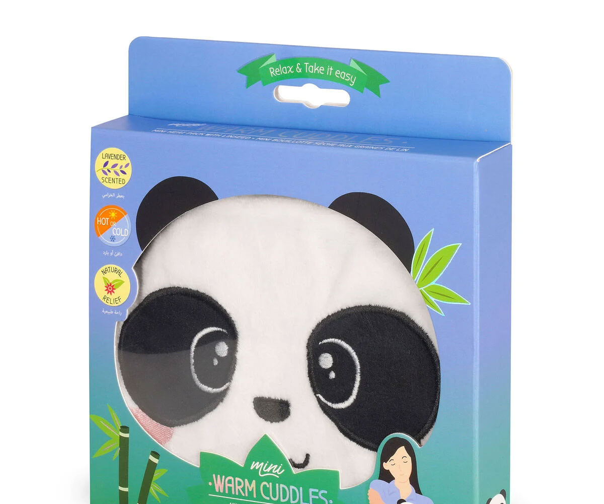 Cuscino Termico con Semi di Lino Panda