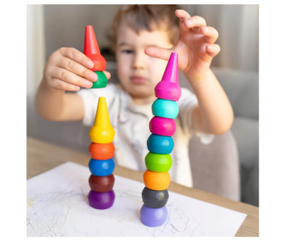 Eco Crayons Apilables Candy Colours