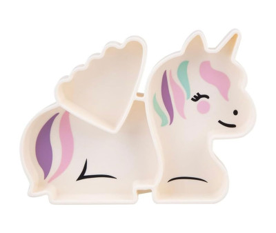 Plato de Silicona con Ventosa Unicornio