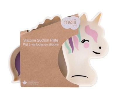 Plato de Silicona con Ventosa Unicornio
