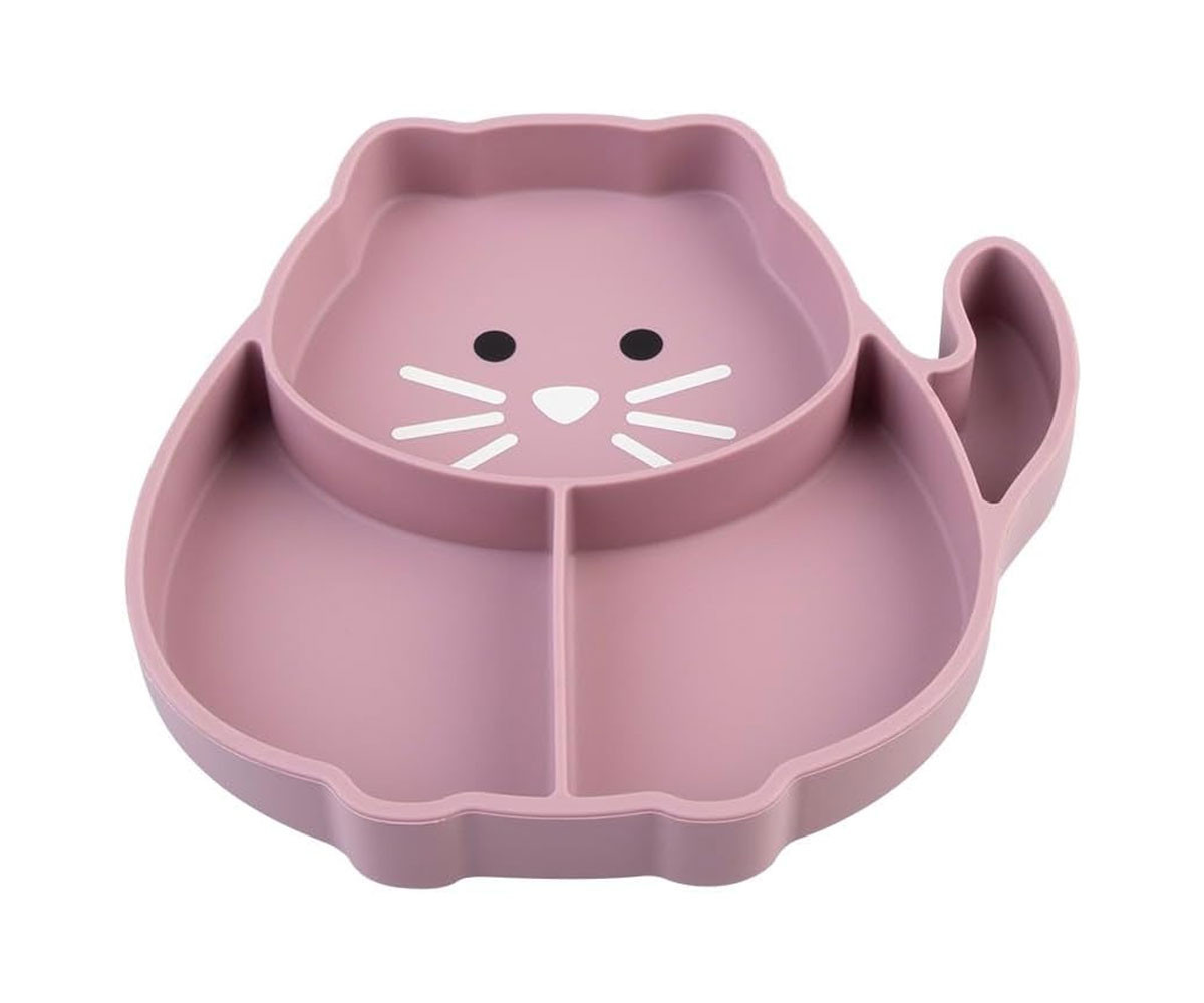 Plato de Silicona con Ventosa Gato