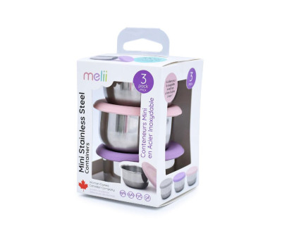 Set de 3 Mini Contenedores para Alimentos 89ml