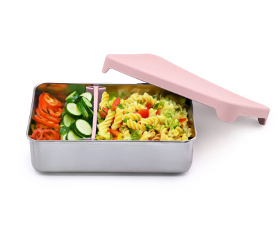 Caja Bento de Acero Inoxidable Pink